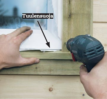 Autotalli paketti: Ikkunat ja ovet Autotalli paketti